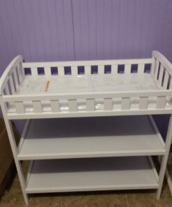 Dream On Me Emily Changing Table In White, Comes With 1" Changing Pad, Features Two Shelves, Portable Changing Station, Made Of Sustainable New Zealand Pinewood 43 71o9M5Q6PLL