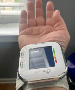 Care Touch Digital Wrist Blood Pressure Monitor, Wrist BP Cuff for Adults Size 5.5-8.5", Blood Pressure Monitors for Home Use, Automatic High Blood Pressure Machine with Batteries & Protective Pouch 34 71o9W2JKGL