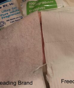 Freedom Living Septic Tank Safe Toilet Tissue (2-Ply, 4 Rolls, 500 Sheets each) For RV, Camping & Marine, Biodegradable,-Natural Alternative to Septic System Treatment Chemicals, Cleaner 4 Count (Pack of 1) 27 71oBS89e3pL 2