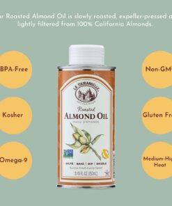 La Tourangelle, Roasted Almond Oil, Artisanal Cooking Oil Rich in Vitamins E, B, and P, Bake, Cook, and Whisk into Marinades and Vinaigrettes, 16.9 fl oz 8.45 Fl Oz 16 71oCDVYkj7S