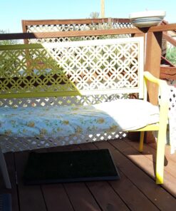 Artificial Grass Puppy Pee Pad for Dogs and Small Pets - 20x25 Reusable 3-Layer Training Potty Pad with Tray - Dog Housebreaking Supplies by PETMAKER Medium 3-Layer System 40 71oCX6eNaoL