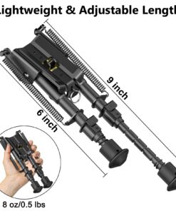 CVLIFE 6-9 Inches Bipod Picatinny Bipod with Adapter Black 33 71oD7g45aCL