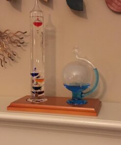 AcuRite 00795A2 Galileo Thermometer with Glass Globe Barometer, Barometer Set, Glass/Wood 48 71oDG8Vo9rL