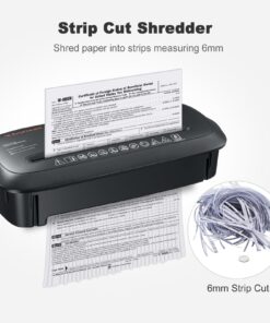 Bonsaii Paper Shredder for Home Use, 8-Sheet StripCut Home Office Shredder, CD/Credit Card Shredder Machine with Overheat Protection, 3.4 Gallons Wastebasket 8 Sheet (New) 29 71oDLWN ZxL