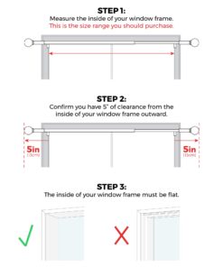 Maytex Window Curtain Rod, Easy Install Twist and Shout Telescoping Tension Rod, Adjustable 28" to 48", No Tools Needed, with Decorative Round Finials, Brushed Nickel 28 to 48 in. Decorative Rod 21 71oEBw0ZGL