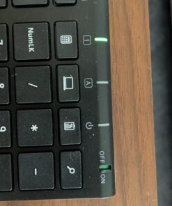 Arteck 2.4G Wireless Keyboard Stainless Steel Ultra Slim Full Size Keyboard with Numeric Keypad for Computer/Desktop/PC/Laptop/Surface/Smart TV and Windows 10/8/ 7 Built in Rechargeable Battery 37 71oEMNu3nL