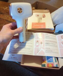 INNZA Laser Hair Removal with Ice Cooling Care Function for Women Permanent,999,999 Flashes Painless IPL Hair Remover, Hair Removal Device for Armpits Legs Arms Bikini Line (1-White) 1-white 33 71oEQ2PHNBL