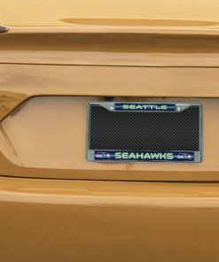 Rico Industries Seattle Seahawks Bling Chrome License Plate Frame with Glitter Accent 6 x 12.25-inches #1 Mom 19 71oElVhTAJL