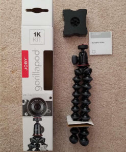 Joby JB01503 GorillaPod 1K Kit. Compact Tripod 1K Stand and Ballhead 1K for Compact Mirrorless Cameras or Devices up to 1k (2.2lbs). Black/Charcoal. 47 71oF4u5UXL