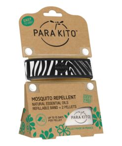 PARA'KITO Mosquito Insect & Bug Protection Wristband - Mosquito Stickers & Bug Spray Alternative - Summer Essentials, Beach Accessories, Hiking & Camping Essentials - Natural Essential Oils (Zebra) Zebra 14 71oGFczXiKL 1