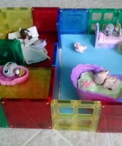 Shapemags 60 Piece Set Magnet Building Tiles Magnetic Blocks - Starter Building Kit, Award Winning STEM Educational 3D Construction Blocks Set 60pcs 30 71oGLTg0RYL