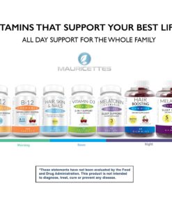 Mauricettes Hair Skin and Nails Vitamins - Blend of Over 20 Ingredients - Collagen Biotin Keratin - Natural Growth & Strengthener 15 71oGV6i7I9L