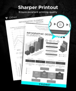 iNKPAD TN450 (4 Black) High Yield Compatible Toner Cartridge Replacement for Brother TN420 TN-450 Work with HL-2280DW HL-2270DW HL-2230 MFC-7360N MFC-7860DW DCP-7065DN Intellifax 2840 2940 (4 Pack) BTN450-4B 13 71oH8zXG oL