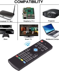 MX3 Air Mouse Remote Keyboard AMGUR 2.4G Portable Mini Wireless Air Mouse Remote Control for Android TV Box Raspberry Pi Mini PC PS3 PS4 Xbox 360 Windows iOS MAC Linux Google Smart TV Remote 12 71oHBen6aeL