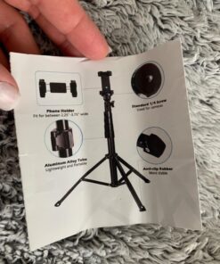 UBeesize Selfie Stick Tripod, 62" Extendable Tripod Stand with Bluetooth Remote for Cell Phones, Heavy Duty Aluminum, Lightweight 68 71oHfVxLiZL