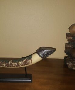 Furniture Creations Ivory Lucky Elephants Tusk Sculpture African Art Decor, No Size 21 71oHkoaQ HL