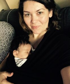 Boba Wrap Baby Carrier, Black - Original Stretchy Infant Sling, Perfect for Newborn Babies and Children up to 35 lbs 41 71oIZomf1tL