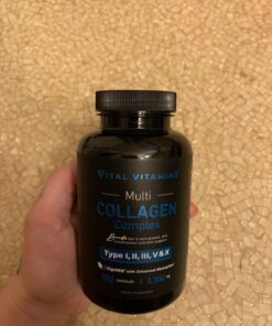 Vital Vitamins Multi Collagen Complex - Type I, II, III, V, X, Grass Fed, Non-GMO, 150 Capsules 150 Count (Pack of 1) 36 71oIjQ8 pbL