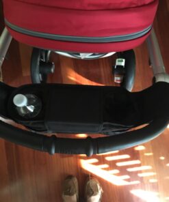 Britax Stroller Organizer with Insulated Cup Holders | Large Center Compartment with Magnetic Closure + 3 Outer Pockets + Folds with Stroller, No Removal Needed Black 46 71oIrMmpxpL