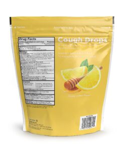 Amazon Basic Care Honey Lemon Cough Drops 160 Count (Previously SoundHealth) 160 Count (Pack of 1) 9 71oJGA52GDS