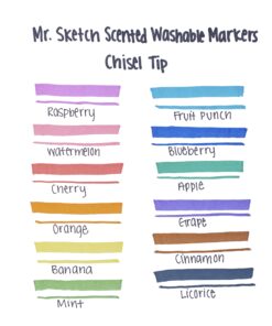 Mr. Sketch Washable Markers, Scented, Chisel Tip, Assorted Colors, 192 Count 192-Count 8 71oJIL51F6L