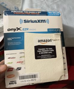 SiriusXM SXEZR1V1 Onyx EZR Satellite Radio with Vehicle Kit - Enjoy SiriusXM in Your Existing Car Stereo and Beyond with This Dock and Play Radio Satellite Radio + Vehicle Kit 29 71oJYw7V IL