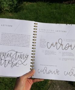 Hand Lettering 101: A Step-by-Step Calligraphy Workbook for Beginners (Gold Spiral-Bound Workbook with Gold Corner Protectors) (Modern Calligraphy) 46 71oJoxYiRsL