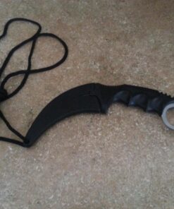 Vulcan Gear Tactical Hawkbill Karambit Knife with Sheath and Cord Silver blade 1. Silver 61 71oJv5cFbL