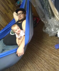 MalloMe Hammock - Camping Hammocks - Portable Hammock Kids Hammock Outdoor Hammock - Hamaca Double Hammock - 2 Person Hammock Tree Hammock - Hamock Travel Hammock - Backpacking Hammocks for Outside Black & Blue Large 30 71oKCq9CMrL