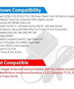 Razor Electric Scooter Battery Charger (For the e100/e125/e150) 18 71oKN blftL