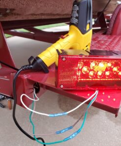 Wellmax 12V LED Trailer Lights, Submersible and Waterproof Low Profile Rectangular tail lights for RV, marine, boats, trailers 25 71oKdHXOqL