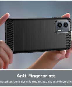 Muokctm for Moto G 5G 2023 Case, with Tempered Glass Screen Protector, Slim Soft TPU Protective Rubber Bumper Cover for Motorola G 5G 2023 (Black) Black 12 71oKsQtqQaL