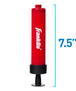 Franklin Sports Ball Pump Kit -7.4" - Perfect for Basketballs, Soccer Balls and More - Complete Hand Pump Kit with Needles, Flexible Hose, Air Pressure Gauge and Carry Bag,Red 29 71oLDfMgjcL