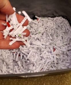 Amazon Basics 12 Sheet Cross Cut Paper and Credit Card Home Office Shredder with 4.8 Gallon Bin, Black 35 71oLdf9lIGL