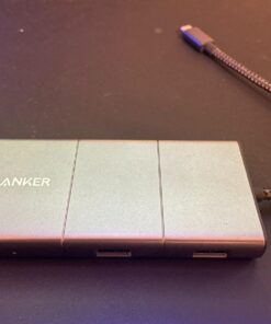 Anker USB C Hub, PowerExpand 6-in-1 Adapter, with 4K HDMI, 100W Power Delivery Port, 2 10 Gbps A Ports, SD Card Reader, and 3.5mm Audio, for MacBook Air, Pro, XPS, More 22 71oLo387ULL