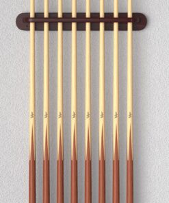 Viper 2-Piece Traditional Wall Mounted Solid Oak Billiard/Pool Cue Rack, Holds 8 Cues Mahogany 12 71oLoR YjS