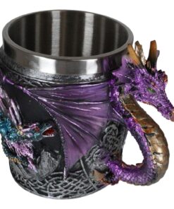 Ebros Myths And Legends The Conception Of Blue Fire Beowulf Purple Dragon Beer Stein Tankard Coffee Cup Mug Great Gift For Dragon Lovers Party Hosting (Purple Dragon) 16 71oM00O8MaL