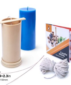 Alternative view of Candle Shop - Сylinder Mold - Height: 5.9 in, Width: 2.3 in - 30 ft. of Wick Included as a Gift - Plastic Candle molds for Making Candles
