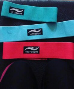 Victorem Resistance Hip Booty Bands Set - Fabric Bands for Glutes and Legs Exercise - with Digital Workout Guide Sky Blue, Pink, Mint 35 71oNHWqDL