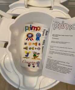 Primo 4-in-1 Complete Toilet Trainer & Step Stool, with Blue Seat, White 44 71oNpI6mm3L