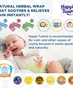 Alternative view of Happi Tummi Colic and Gas Relief for Babies and Infants- Heated Belly Wrap for Newborns - Aromatherapy Wrap for Upset Tummy and Constipation Pretty-n-plush Pink