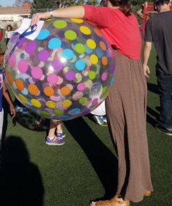 Intex Jumbo Inflatable Colorful Polka Dot Giant Beach Ball (Set of 2) | 59065EP 11 71oOBxln8uL