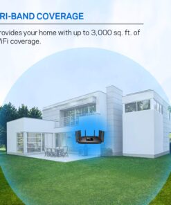 Linksys WiFi 5 Router, Tri-Band, 3,000 Sq. ft Coverage, 25+ Devices, Speeds up to (AC5400) 5.4Gbps - EA9500 AC5400 3000 ft, 25+ Devices 22 71oOGGSl1BL