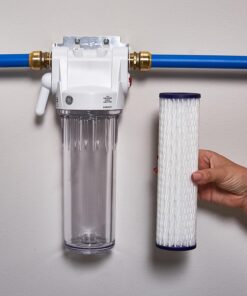 GE FXWPC Whole House Water Filter | Replacement for Water Filtration System | NSF Certified: Reduces Sediment, Rust & Other Impurities from Water | Replace Every 3 Months for Best Results | 2 Filters 1 Count (Pack of 2) 5 71oOugsYKxL