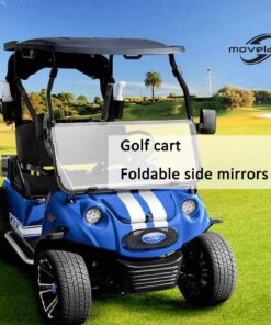 Alternative view of Moveland Universal Golf Cart Side View Mirrors Compatible with EzGo Club Car Yamaha & Tractor, Moveland RHOX Style Accessories