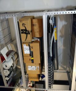 Amazon Basics Heavy Duty Storage Shelving Unit, Double Post, 5 Shelf, High-Grade Aluminum, Silver, 60 x 24 x 78 Inch 39 71oPbnmtWsL