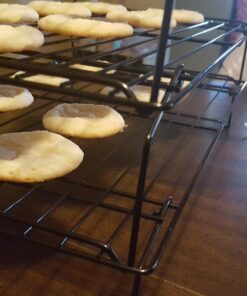 Wilton Excelle Elite 3-Tier Cooling Rack for Cookies, Cake and More - Cool Batches of Cookies, Cake Layers or Finger Foods, Black 49 71oPzB59GKL