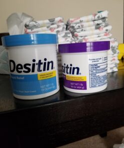 Desitin Maximum Strength Baby Diaper Rash Cream with 40% Zinc Oxide for Treatment, Relief & Prevention, Hypoallergenic, Phthalate- & Paraben-Free Paste, 16 oz 1 Pound (Pack of 1) 42 71oQ5L8cggL