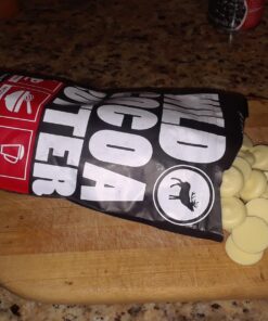 Wild Foods Organic Cocoa Butter Wafers | Raw Plant-Based & Cold-Pressed Cacao Keto Discs | Food Grade & Vegan White Sugar Free Chocolate Chips | 16oz 1 Pound (Pack of 1) 35 71oQDcIUSuL