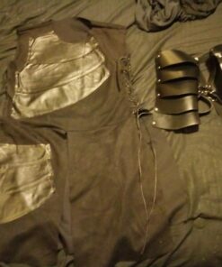 iiniim Men's Adjustable Faux Leather Body Chest Harness with Shoulder Armors Buckles 20 71oRKrXV4RL